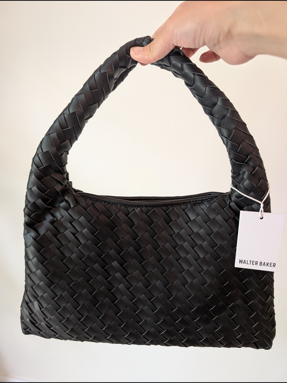 Walter Baker Vegan Leather Braided Handbag
